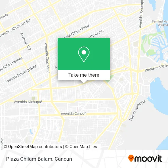 Plaza Chilam Balam map