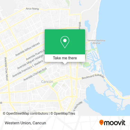 Western Union map