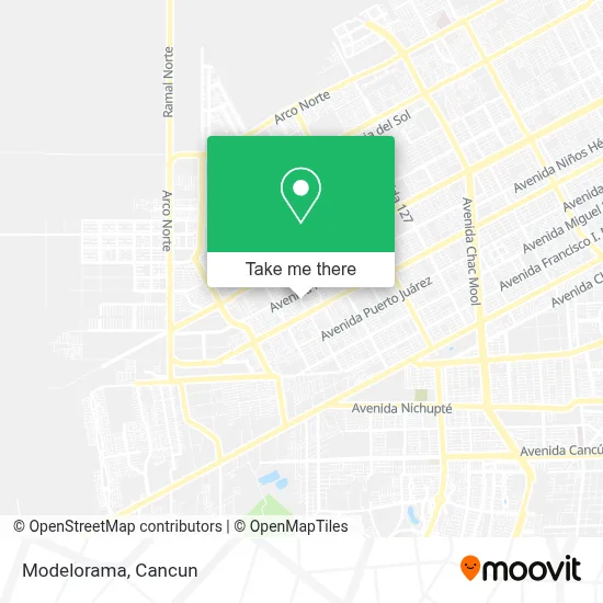 Modelorama map