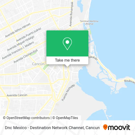 Dnc Mexico - Destination Network Channel map