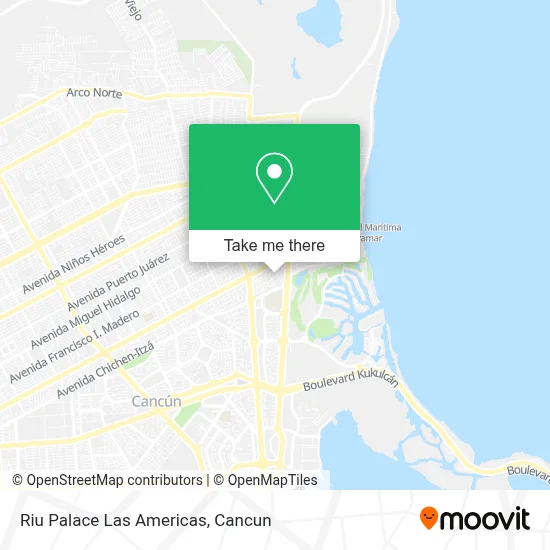 Riu Palace Las Americas map