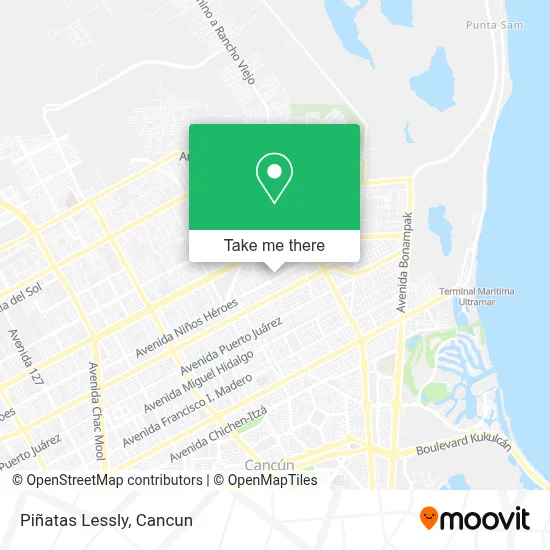 Piñatas Lessly map