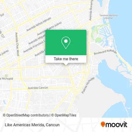 Like Americas Merida map