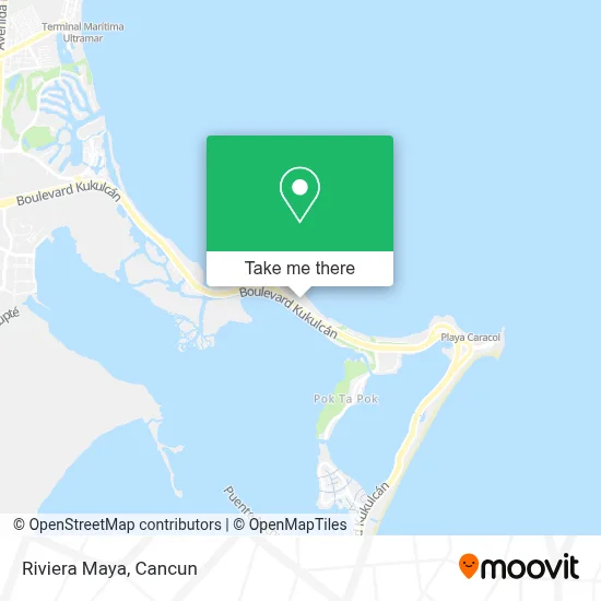 Riviera Maya map