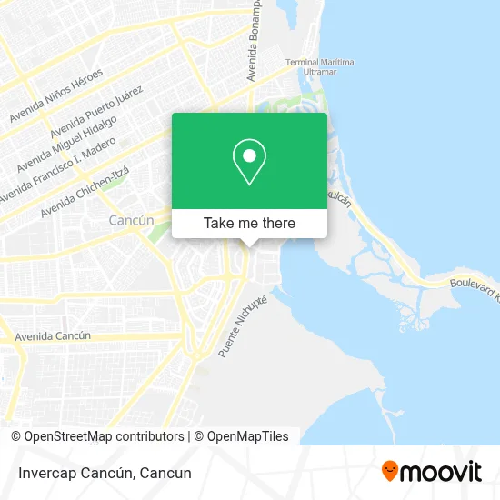 Invercap Cancún map