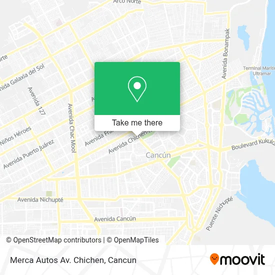 Merca Autos Av. Chichen map