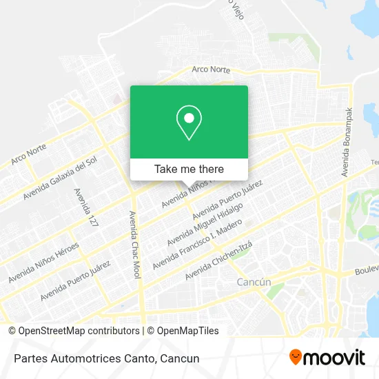 Partes Automotrices Canto map