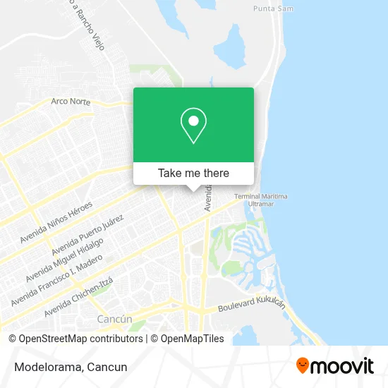 Modelorama map