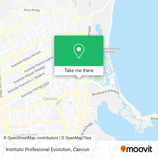 Instituto Profesional Evolution map