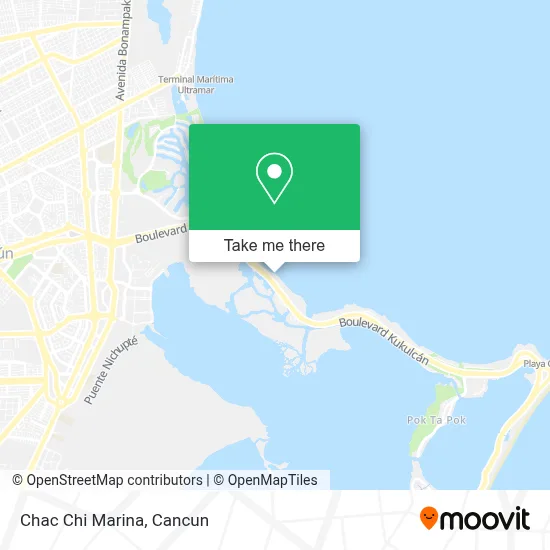 Chac Chi Marina map