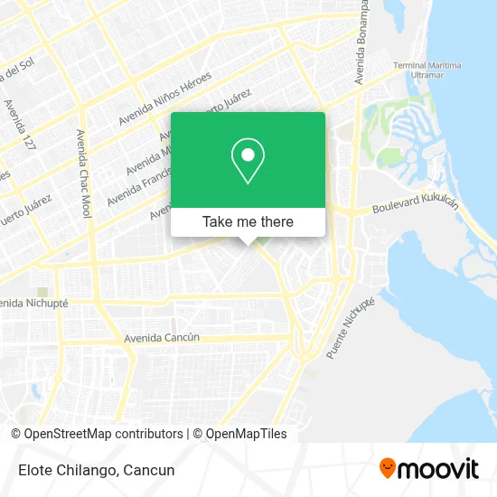 Elote Chilango map