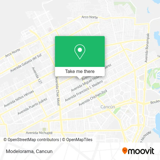Modelorama map