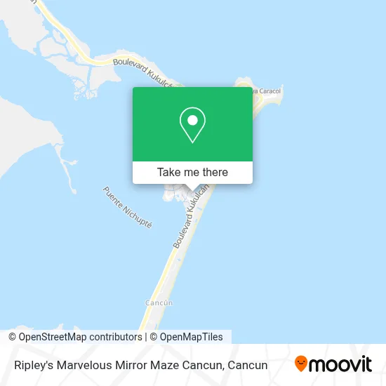 Ripley's Marvelous Mirror Maze Cancun map
