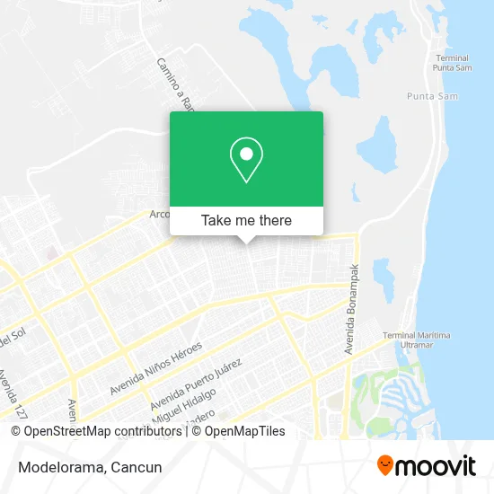 Modelorama map