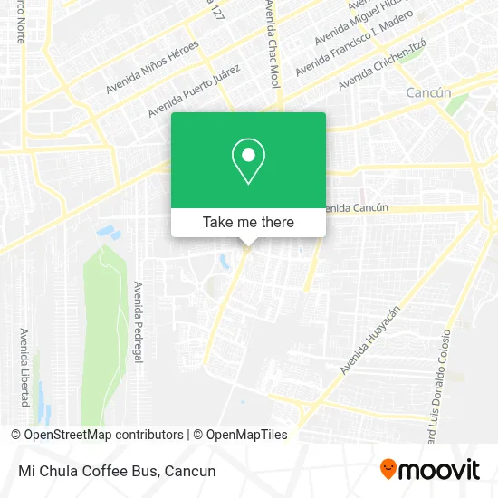 Mi Chula Coffee Bus map