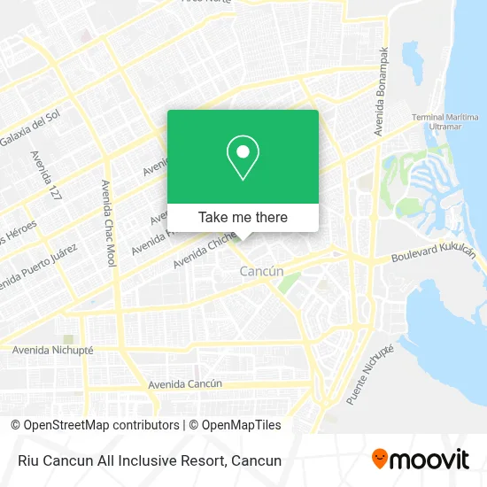 Riu Cancun All Inclusive Resort map