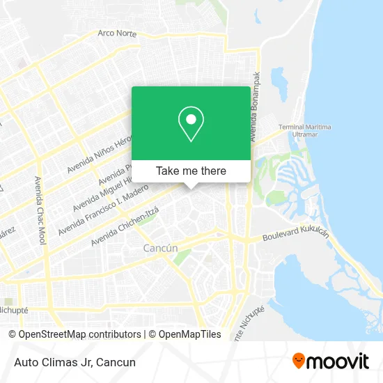 Auto Climas Jr map