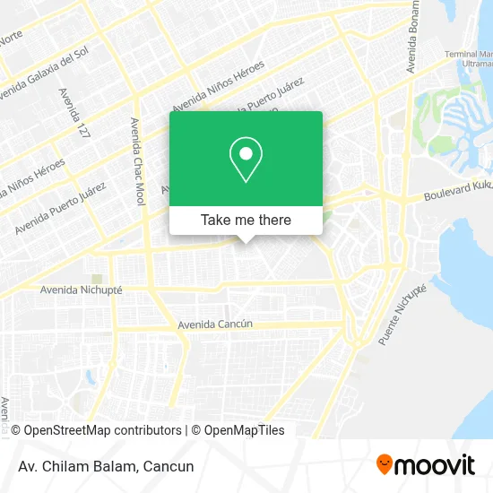 Av. Chilam Balam map
