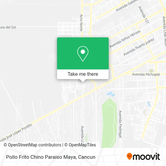 Pollo Frito Chino Paraiso Maya map