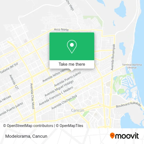 Modelorama map