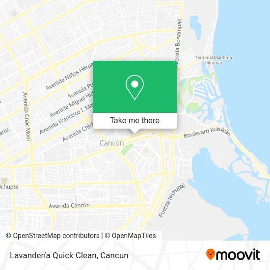 Lavandería Quick Clean map