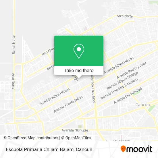 Escuela Primaria Chilam Balam map