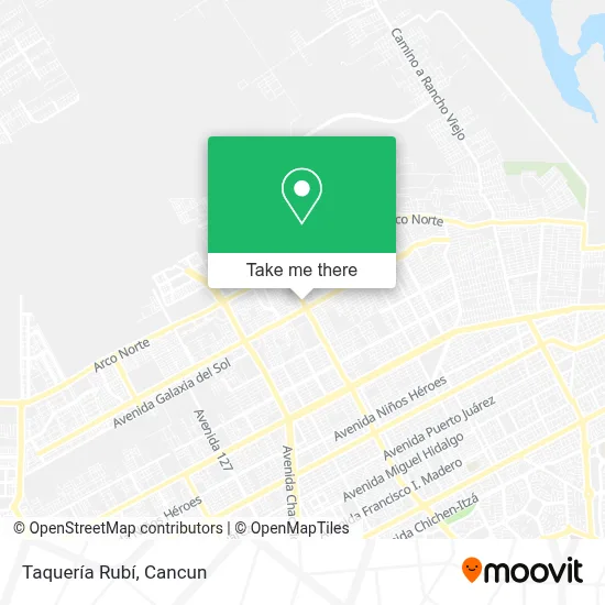 Taquería Rubí map