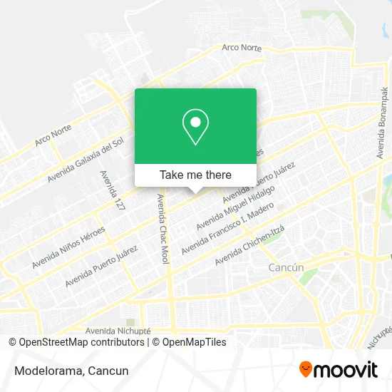Modelorama map