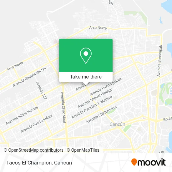 Tacos El Champion map