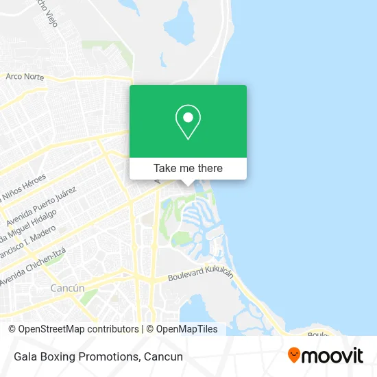 Gala Boxing Promotions map