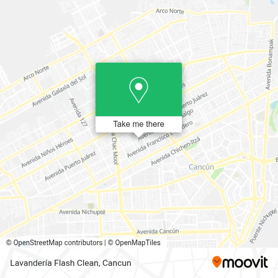Lavandería Flash Clean map
