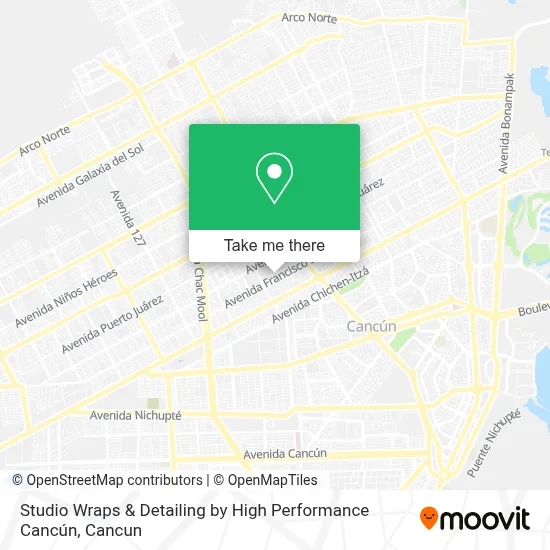 Studio Wraps & Detailing by High Performance Cancún map