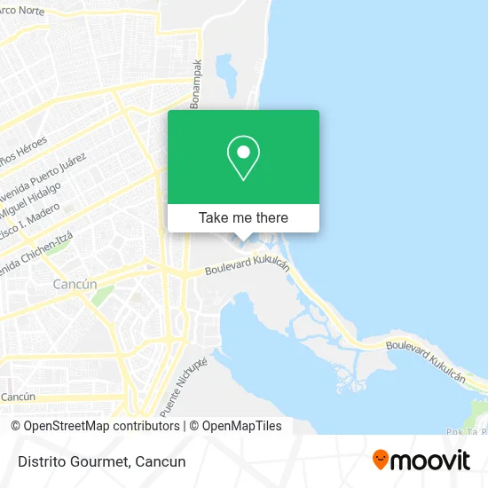 Distrito Gourmet map