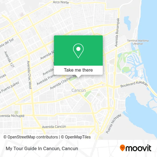 My Tour Guide In Cancun map