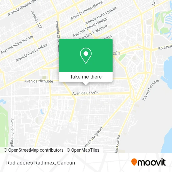 Radiadores Radimex map