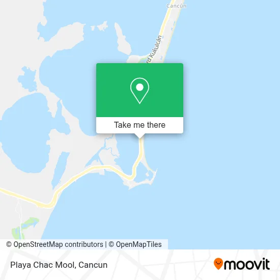 Playa Chac Mool map