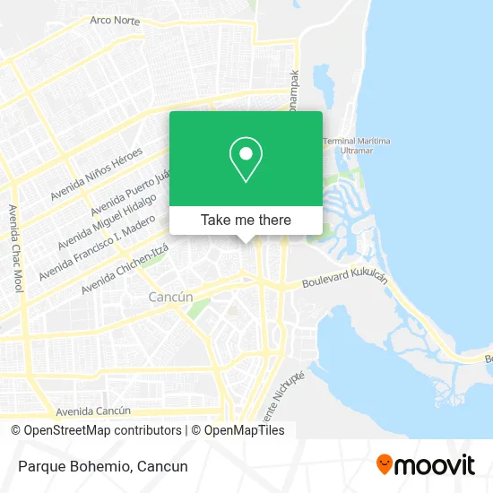 Parque Bohemio map