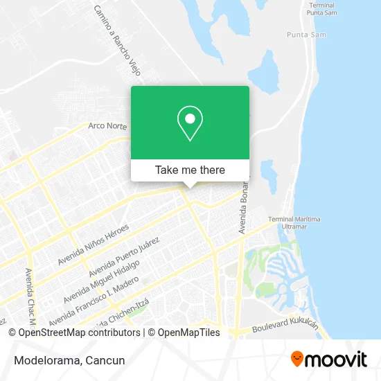 Modelorama map