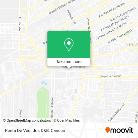 Renta De Vestidos D&B map