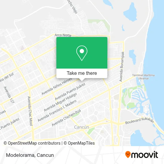Modelorama map