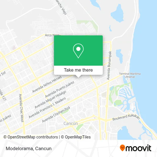 Modelorama map