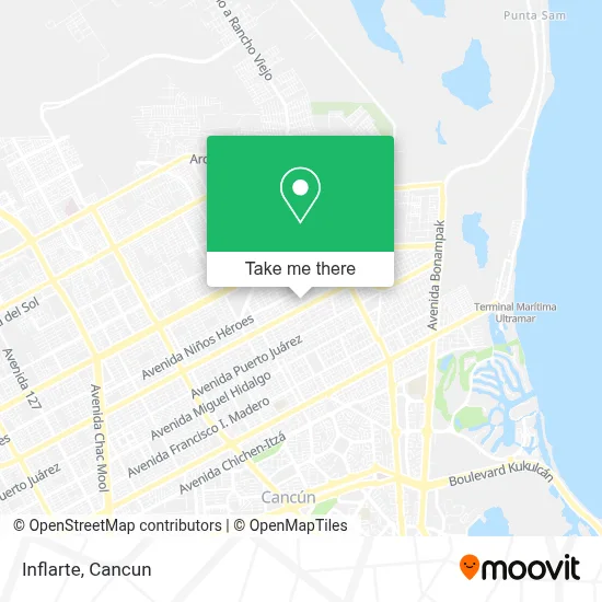 Inflarte map