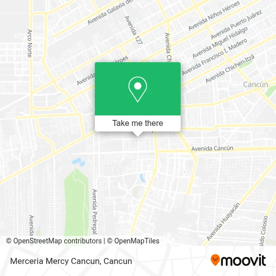 Merceria Mercy Cancun map