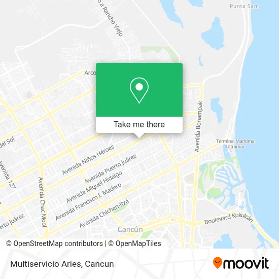 Multiservicio Aries map
