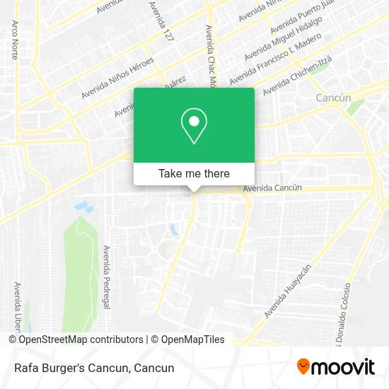 Rafa Burger's Cancun map