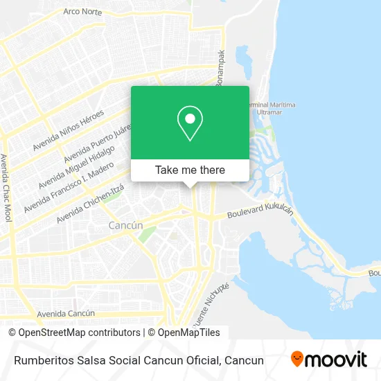 Rumberitos Salsa Social Cancun Oficial map