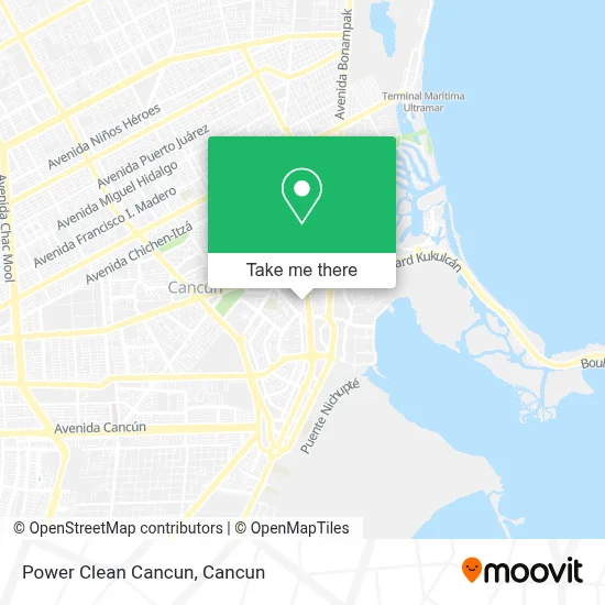 Power Clean Cancun map