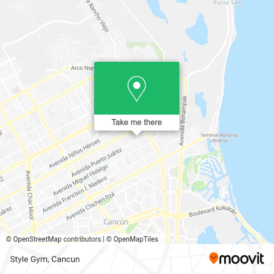 Style Gym map