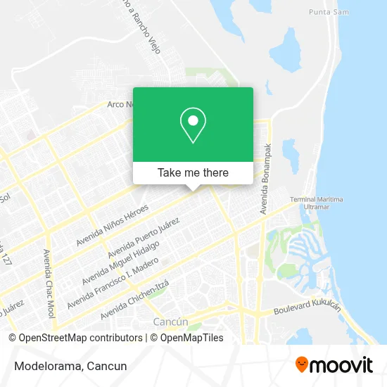 Modelorama map
