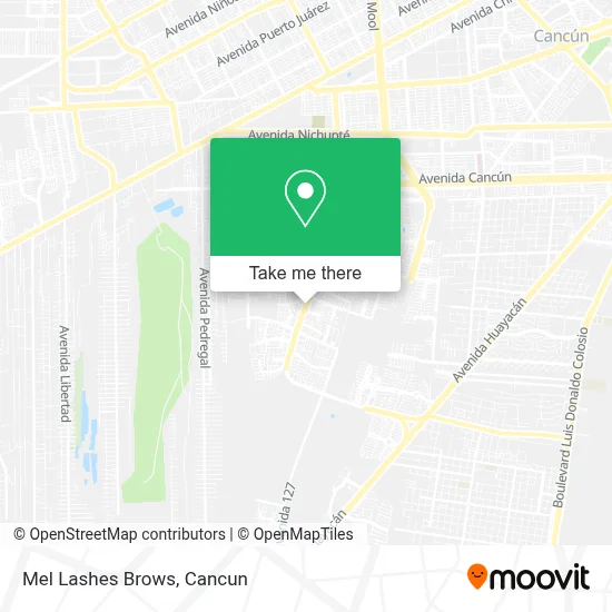 Mel Lashes Brows map